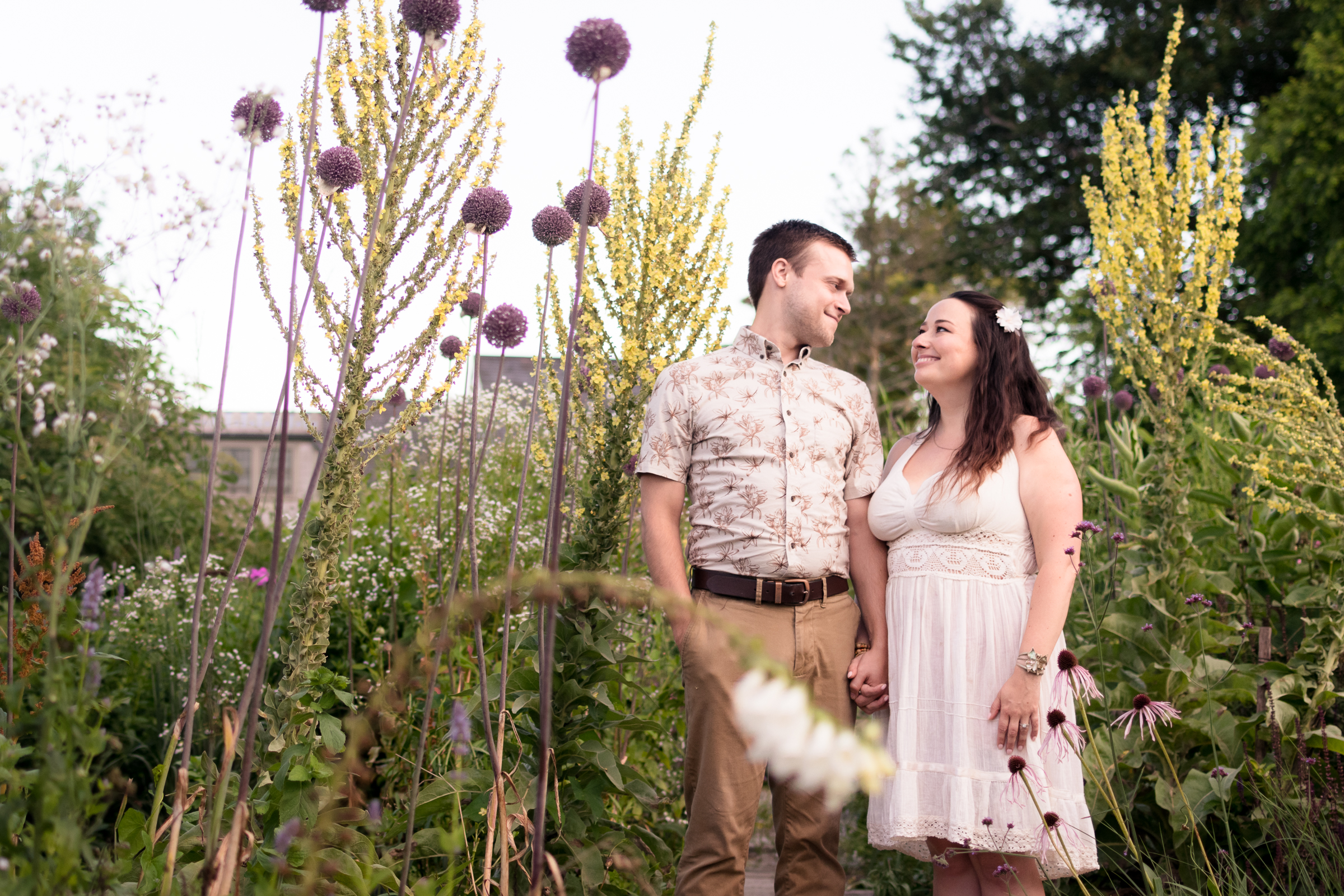 Ghyll & Tom | Engagement Session | Sakonnet Garden | Little Compton, RI